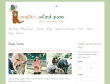 Tablet Screenshot of cowgirlsandcollardgreens.com
